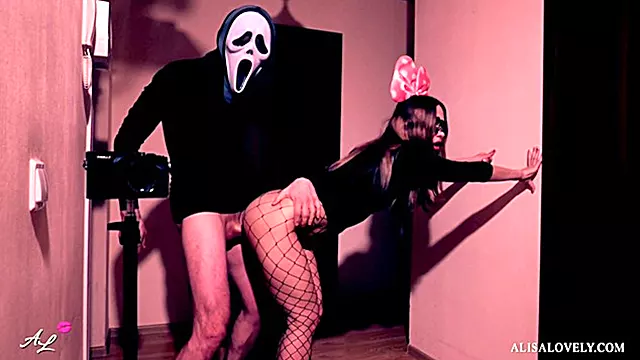 Brunette Halloween Roleplay Mirror Fuck