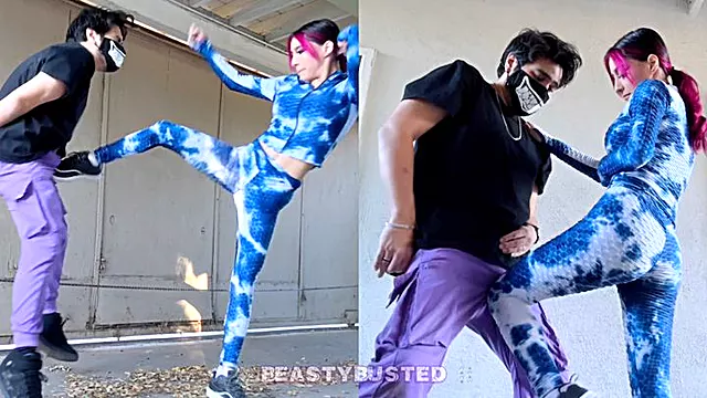 Dazz s Self Defense Ballbusting Practice!