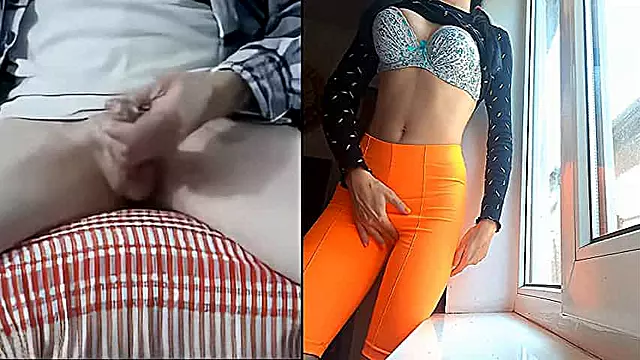 Cam to cam whit the karla teacher,after her Gym...