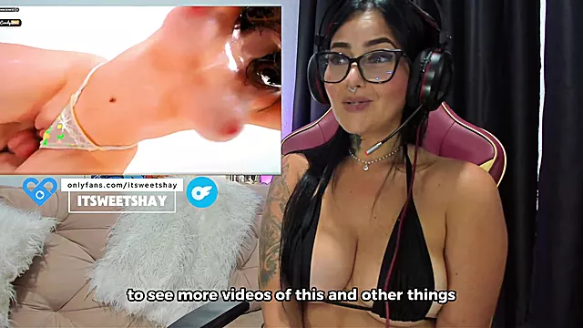 [Porn React] Gorgeous Brunette Fucked Hard - Screaming Loud in Missionary & Cowgirl Amateur Candy Love! - ItSweetShay