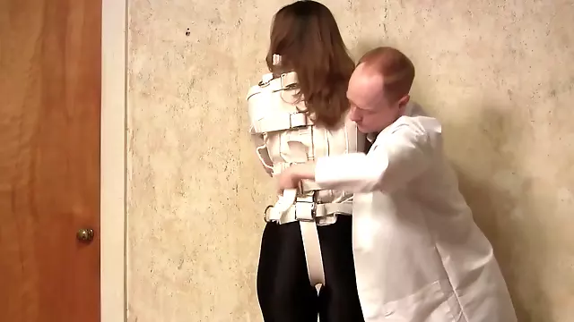 Straitjacketed Salesgirl Straitjacketed With Serene Isley