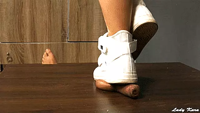 Suffer Beneath My White Sneakers Before Pleasure - close view 2 (720HD)