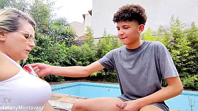 Stepmom Tiffany Montavani Trapped Pool Fisting Ass Rough Brazilian MILF