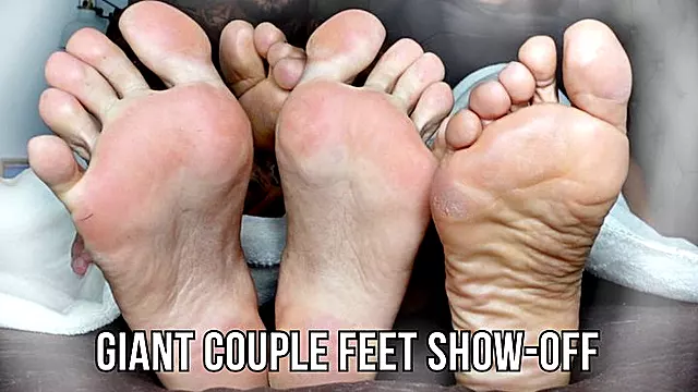 Giant couple feet show-off (custom clip) - Lalo Cortez and Lily