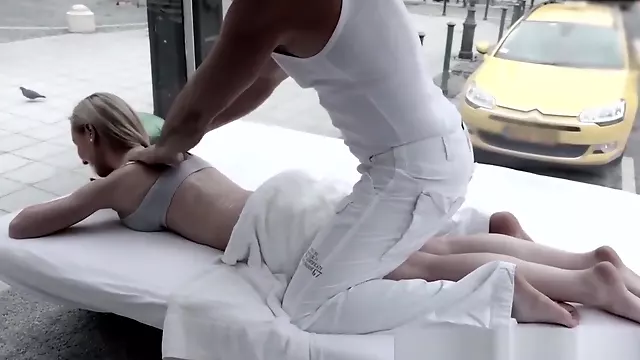 Pulled Euro Fisted In Public Truck On Street
