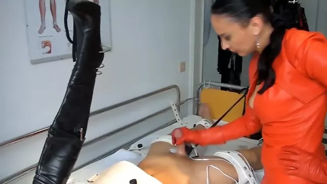dominatrix in red leather 1