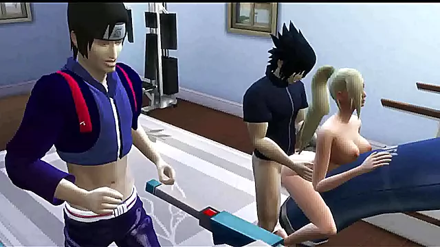 Ino & Sasuke's Hot Anime Cuckold Fantasies Married Milf Seduced Before Eyes
