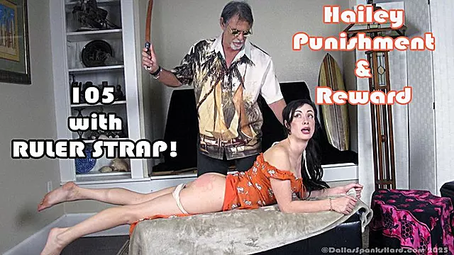 Hailey's Punishment and Reward 3 - 105 licks with the Ruler Strap