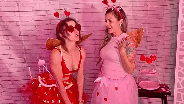 Locked up VALENTINES - PoV chastity - Summer Raez & Luna Vera HIDEF