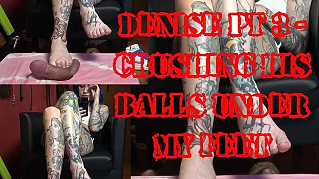 Slave Fødder, Trample Bold, Kugle I Mund, Kvindelig Dmoinans, Femdom Dominans, Fodfetish, Femdom Kvindelig