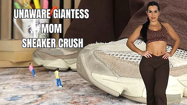 Unaware giantess stepmom sneaker crush - OnlyVanessa (custom clip)