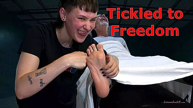 Tickled to Freedom - Smokin Rose And Antickl Tickling Interrogation By Tickling Male Feet MOBILE
