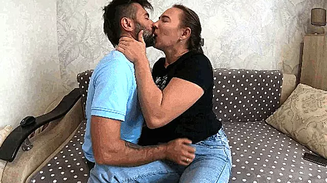 Sensual hot kissing with my boot slave ff
