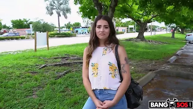 Money Loving Latina Takes A Ride