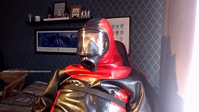 Heavy Duty Rubber Hazmat Suit Bondage