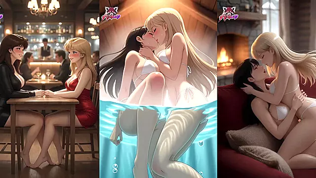 Animes Hentai, Besándose En Bikini, Rubia Follada En Publico, Nenas, Lesbianas, Masajes, Lesbianas Besándose Las Tetas