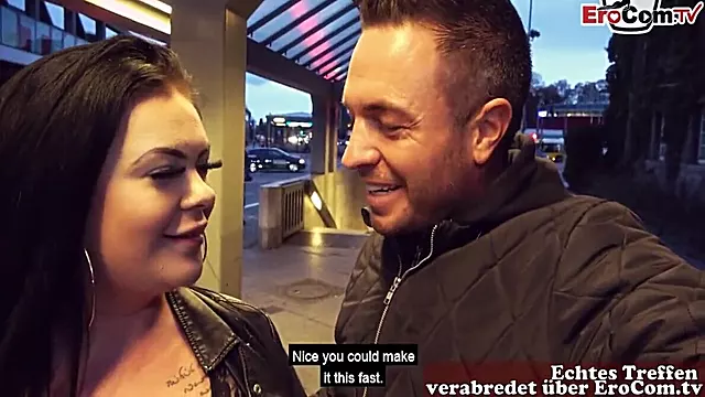 German Fat Slut Picked Up In Public For Sex Date In Berlin