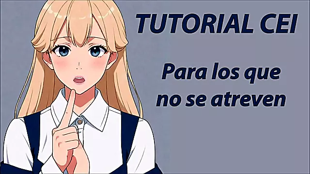 Hentai Femboy CEI Training Learn to Take Semen Little by Little in Spanish POV