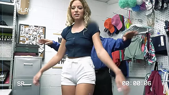 Shoplyfter - hot teenage has to screw her way out after getting caught stealing valuable goods
