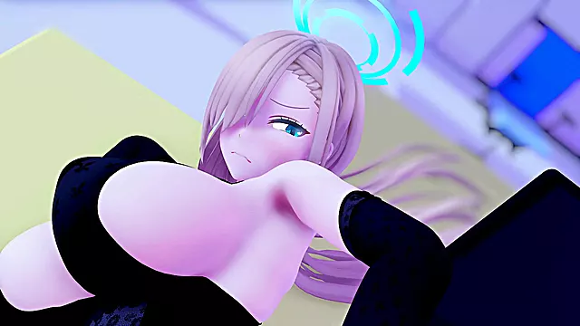 College Virgin Gets Hardcore With Big Dick in Anime Shower Fantasies