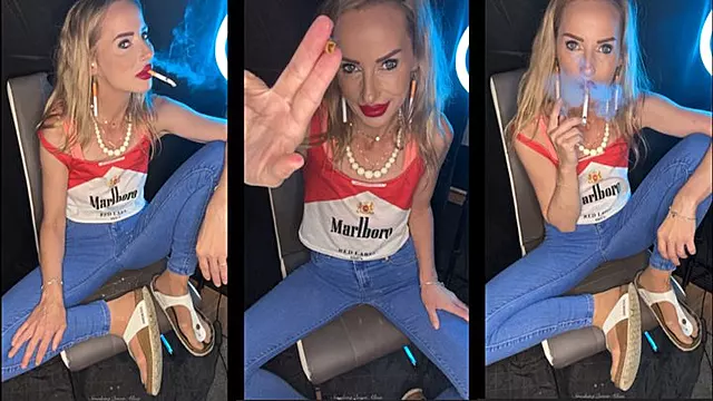 Sweet marlboro girly smokes marlboro 100 in Jeans & Flipflops