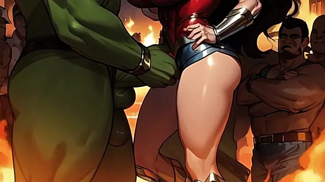 Wonderful Woman GETS FUCKED HARD by Insatiable Hulks