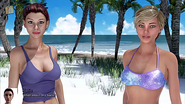 Eye-catching big boobs and nice ass in this hot blonde visual novel