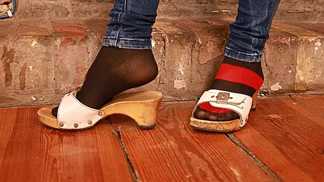 Láb És Cipő, Lábfétis, Láb, Harisnya Láb Szóló, Harisnya Fétis, Cipö Fétis, Foot Fétish Öreg, Harisnya Farmer