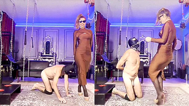 Female Domina, Domina Strapon, Strapon Frau, Menschlicher Aschenbecher, Rekord, Ponny, Frau Macht Mit