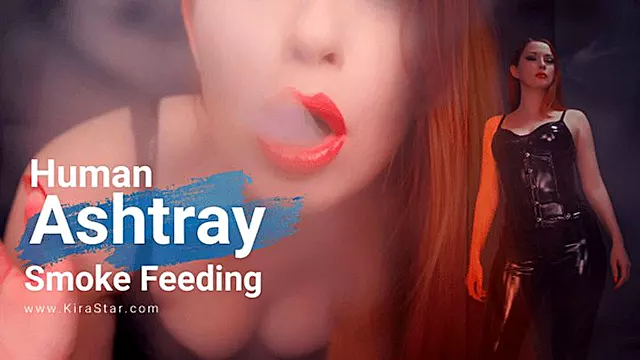 Human Ashtray Smoke Feeding