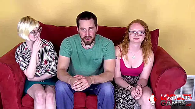 Dante, Pearl and Ruby are playing a strip game and expecting to have a casual threesome