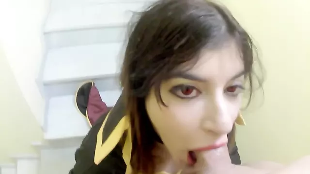 Megumin se la traga como una zorra Kawai Wife