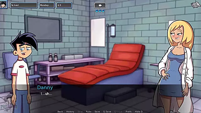 Curvy goth MILF in hentai gets pleasured with her huge breasts in anime style