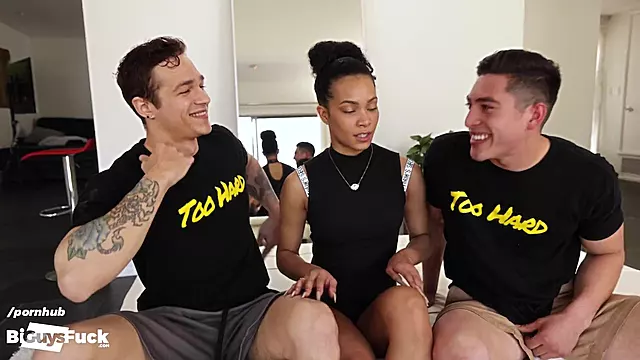 Male Cheerleader and Slutty Friend Get Fucked by Star Running Back