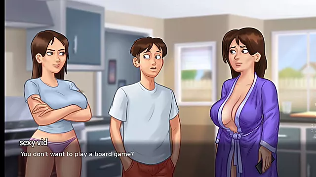 Sassy Vidhu caught in a steamy moment with her instructor and stepsister, featuring some serious assets