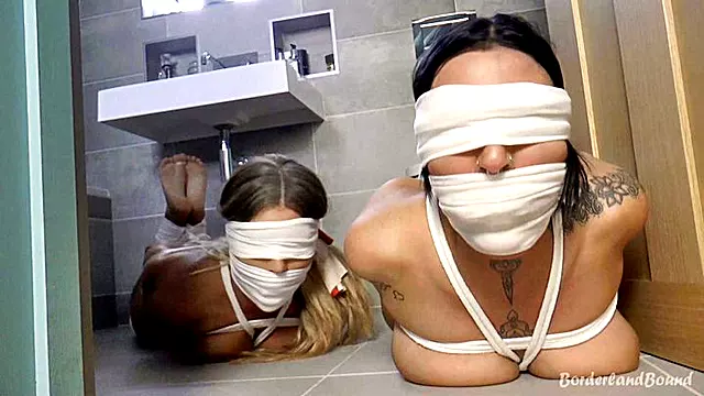 Maddison & Daisy in: Difficult Detainees Gag-Bested, Chicken-Trussed & Hidden While the Villains Scramble to Cover Their Tracks! (The Complete Story) (HD)