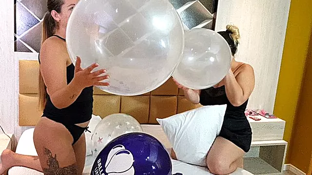 BALLOON JEALOUSY: NAUGHTY GIRLS POPPING - MILLY AMORIM - CLIP 5 - KC PRODUCTIONS