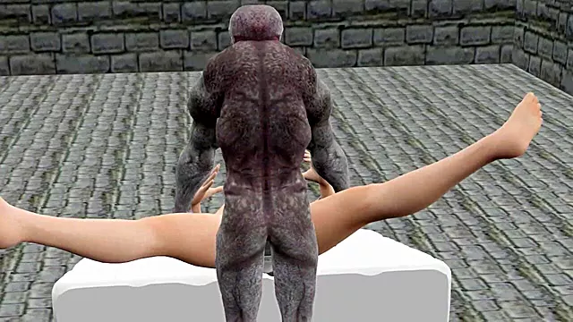 Alien Monster Hard Fucking with Bick Dick