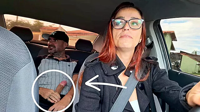Naughty Brazilian Redhead Gives Hot Car Blowjob & Masturbates in Public - Real Homemade 4K