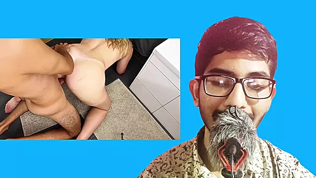 Fucking my Roommate in bathroom. Reaction Video.