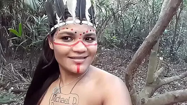 Tigress Vip Dresses as India and Takes The Lumberjack's Hard Anal