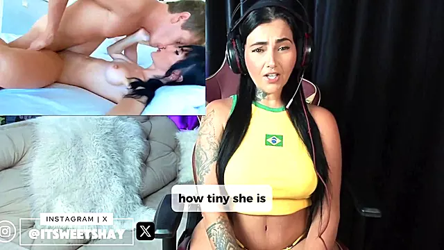 MrPussyLicking - BARBIE GIRL HUGE SQUIRTING PUSSY FUCKED AND CREAMPIE - Porn React - ItsweetShay