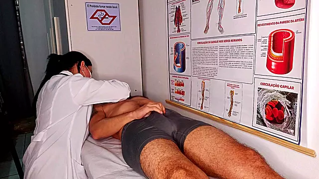 Oops... my dick went up in front of the nurse