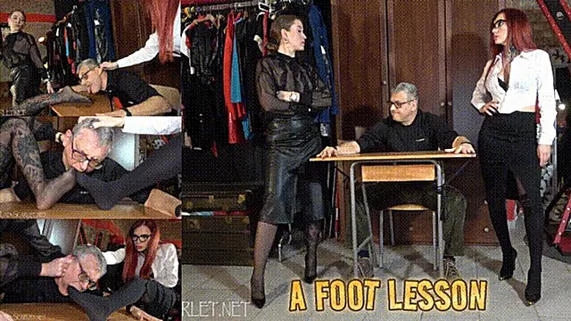 LADY SCARLET & NINA MOROVIC - A FOOT LESSON mobile