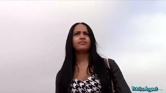 Public Agent Gets Egyptian Beauty To Let Him Into Her Wet Pussy