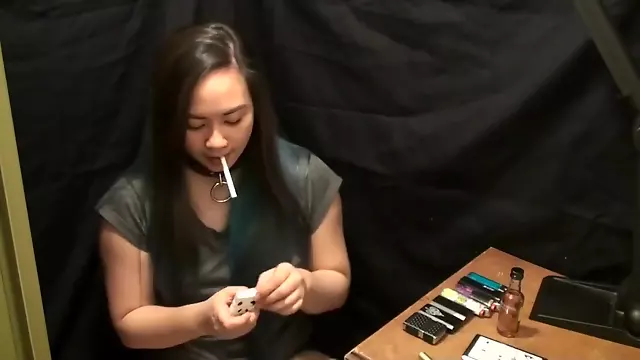 Slave Girl is a Human Ashtray - MissDeeNicotine