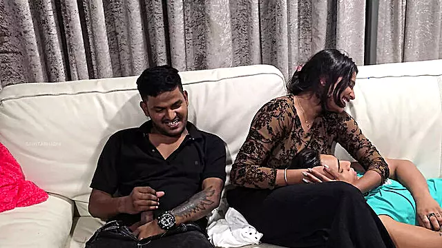 Indian Boy Shakes His Big Cock for Girls - Blowjob, DP & Squirting in 4K