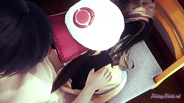 Hilda Gives Uncensored Pokemon Hentai Blowjob & Boobjob For Creampie Feast