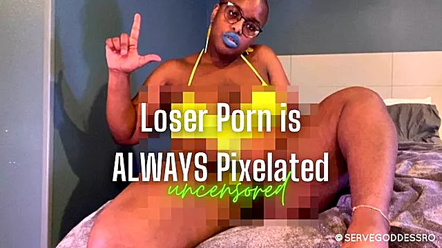 Loser Porn is Always Pixelated, Unless? - Royal Ro uncensored lingerie vibrator masturbation pov hd mp4 1080p