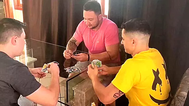 Latina Housewife Gets Dirty with 3 Guys While Hubby Watches